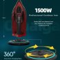 Cordless Steam Iron 1500W Ceramic Soleplate Non Stick Clothes Iron Fast Heat