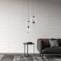 Art3d 3D PVC Wall Panel White Wave 19.7"x19.7" â Modern Wall Décor 12 coun