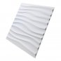 Art3d 3D PVC Wall Panel White Wave 19.7"x19.7" â Modern Wall Décor 12 coun