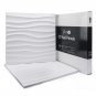 Art3d 3D PVC Wall Panel White Wave 19.7"x19.7" â Modern Wall Décor 12 coun