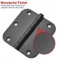 18 Pack Matte Black Door Hinges 3.5" x 3.5" Interior Door Hinges with Screws