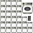 Rainforce 8oz Glass Mason Jars 30 Pack with Silver Lids Rainforce 8oz Glass Mason Jars 30 Pack with Silver Lids