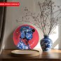 Nordic Style Ceramic Decorative Plate - Minimalist Art Wall Hanging, Non-Food Contact, Roun