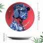 Nordic Style Ceramic Decorative Plate - Minimalist Art Wall Hanging, Non-Food Contact, Roun