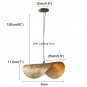Lotus Leaf Hat Pendant Lamp LED Hanging Ceiling Light for Living Room Bar