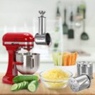 Stainless Steel Slicer Shredder Attachment for KitchenAid Mixer, Cheese Grate... Stainless Steel Slicer Shredder Attachment for KitchenAid Mixer, Cheese Grate...