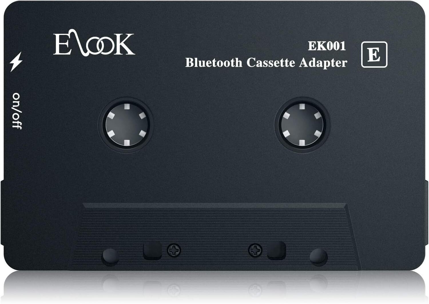 Elook Bluetooth Cassette Adapter for Vintage Car Audio System Black