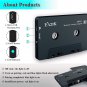 Elook Bluetooth Cassette Adapter for Vintage Car Audio System Black