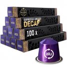 Arezzo Decaf Espresso 100 Aluminum Capsules Nespresso Original Compatiblear