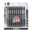 Zebra Z-Grip Retractable Ballpoint Pens 18 Pack 1.0mm Medium Black Ink Zebra Z-Grip Retractable Ballpoint Pens 18 Pack 1.0mm Medium Black Ink