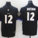 Baltimore Ravens #12 Rashod Bateman Black 2021 Leopard Jersey