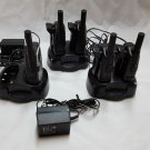 Set of  5 Insignia 2-Way Radios with Docks and Cables IN-FRKF003