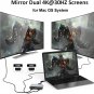 USB C to Dual HDMI Adapter 4K @60hz,Selore&S-Global Type C to HDMI Converter