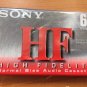 Sony HF 60 Audio Cassette Tapes High Fidelity/Normal Bias New/Sealed; lot of 2