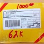 Qty 1000 62K ohm resistor 5% tolerance .25W 1/4W CF14JB62K0 1263-CF14JB62K0-CHP