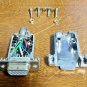Qty 10 DB-HD15 solder cup Female Connectors & Hood, 10x Hi Quality!