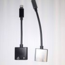 2PK Unbranded iPhone Adapter Dual  AUX + Charger Adapter