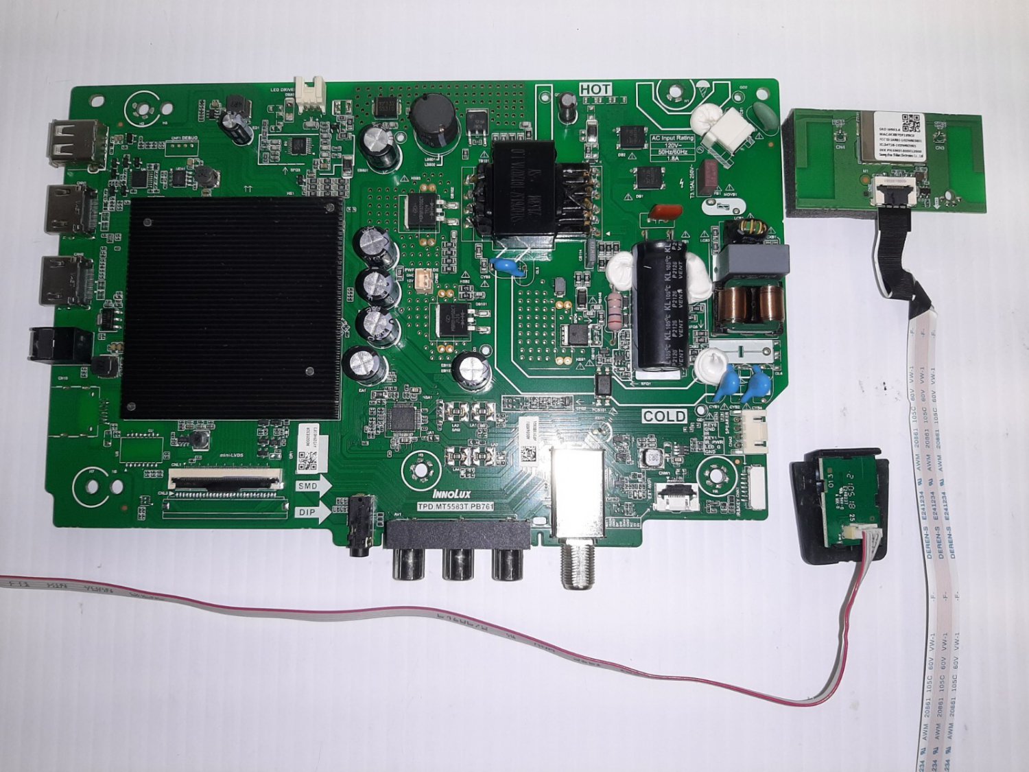 VIZIO Model D40f-J09 TV Main Board Set a91