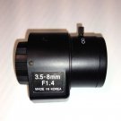 CCTV Video Lens 3.5-8 mm F1.4 **NO PLUG CORD**