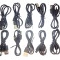 Mini USB to USBa Charging Power Only Cable Various sizes Qty of (10)