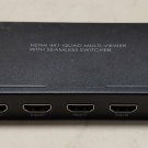 HDMI 4x1 Quad Multi-Viewer with Seamless Switch , tested  #a