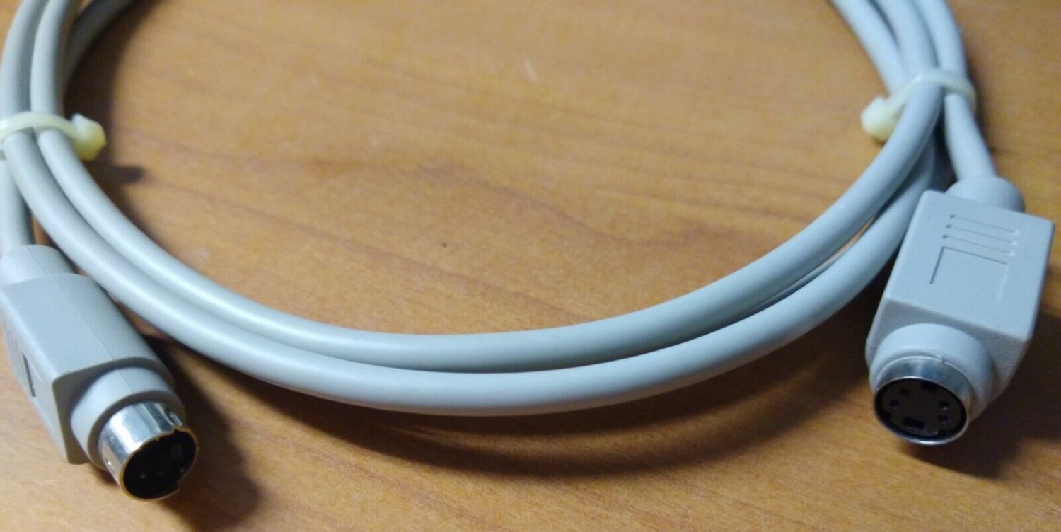 Compu Kit Mac II Series Keyboard Extension 6ft Cable MD4 Male to Female #01670 a