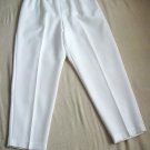 Alfred Dunner Pull On Pants White Size 18 Medium Inseam 30 inches