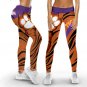 Clemson Tigers Outfit Fitness Set Leggings and Bra