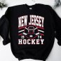 New Jersey Devils Hockey Team Fans Sweatshirt Vintage Style
