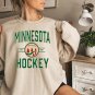 Minnesota Wild Ice Hockey Sweatshirt Vintage College Style