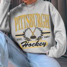 Pittsburgh Penguins Ice Hockey Sweatshirt Vintage College Style Two