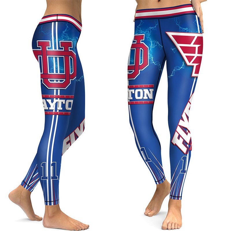 Dayton Flyers NCAA High Waisted Leggings