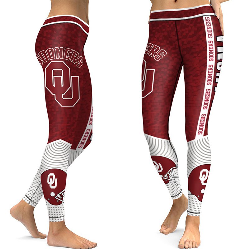 Oklahoma Sooners NCAA High Waisted Leggings