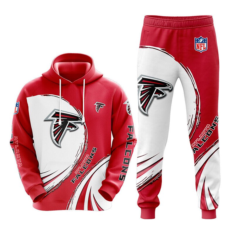 Atlanta Falcons NFL Tracksuit Hoodie And Sweatpants