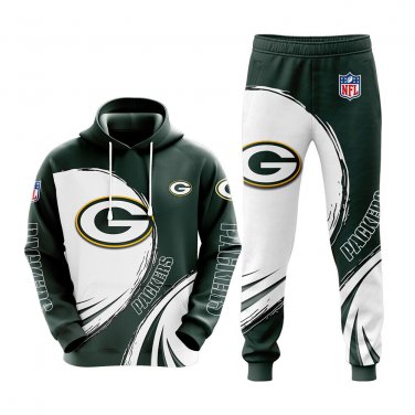 Green Bay Packers NFL Tracksuit Hoodie And Sweatpants