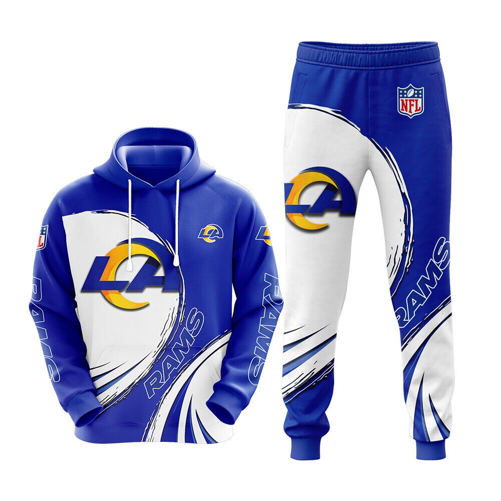 Los Angeles Rams NFL Tracksuit Hoodie And Sweatpants