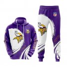Minnesota Vikings NFL Tracksuit Hoodie And Sweatpants