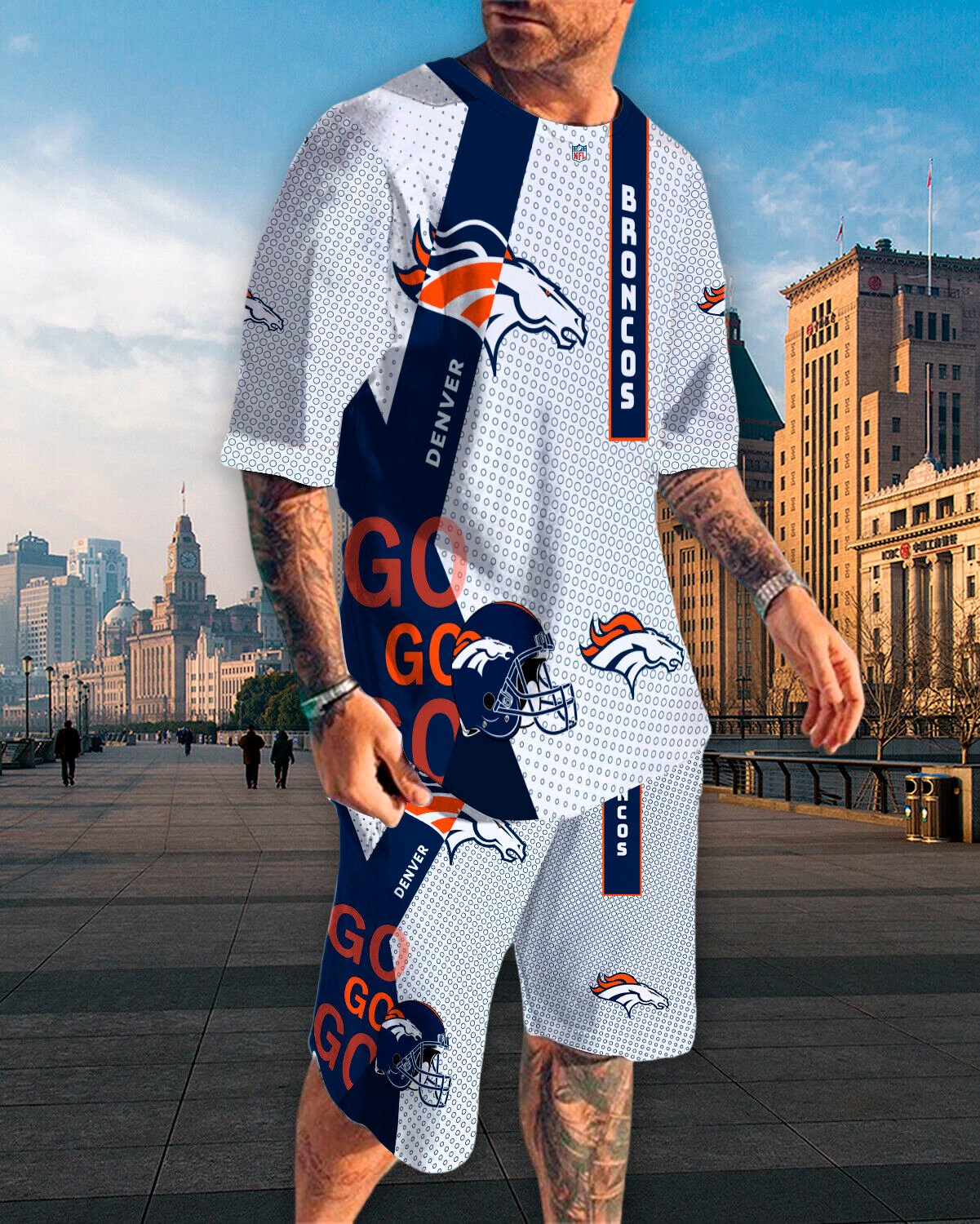 Denver Broncos NFL Summer Outfit Set Go Go Go