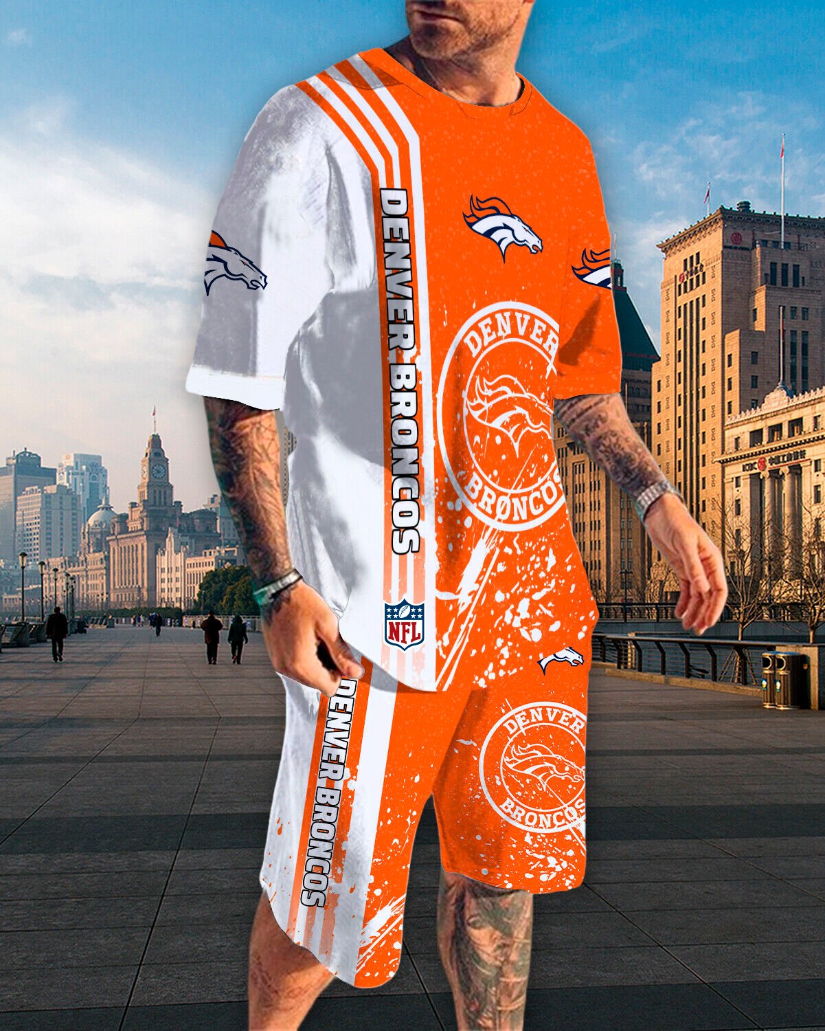 Denver Broncos NFL Summer Outfit Fashion Set
