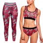 Houston Cougars Workout Fitness 3 Pcs Camo Leggings and Bra Set