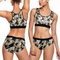 Purdue Boilermakers Workout Fitness 3 Pcs Camo Leggings and Bra Set
