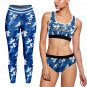 Creighton Bluejays Workout Fitness 3 Pcs Camo Leggings and Bra Set