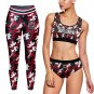 South Carolina Gamecocks Workout Fitness 3 Pcs Camo Leggings and Bra Set