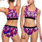 Dayton Flyers Workout Fitness 3 Pcs Camo Leggings and Bra Set