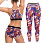 Florida Gators Workout Fitness 3 Pcs Camo Leggings and Bra Set