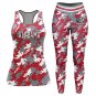 Alabama Crimson Tide Women's Racerback Tank Tops Leggings Camo Set