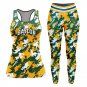 Baylor Bears Women's Racerback Tank Tops Leggings Camo Set