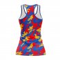 Kansas Jayhawks Women's Racerback Tank Tops Leggings Camo Set