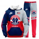 Washington Wizards Superior Tracksuit Hoodie Sweatpants Set