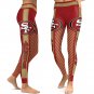 San Francisco 49ers Stripes Outfit Fitness Set Leggings and Bra